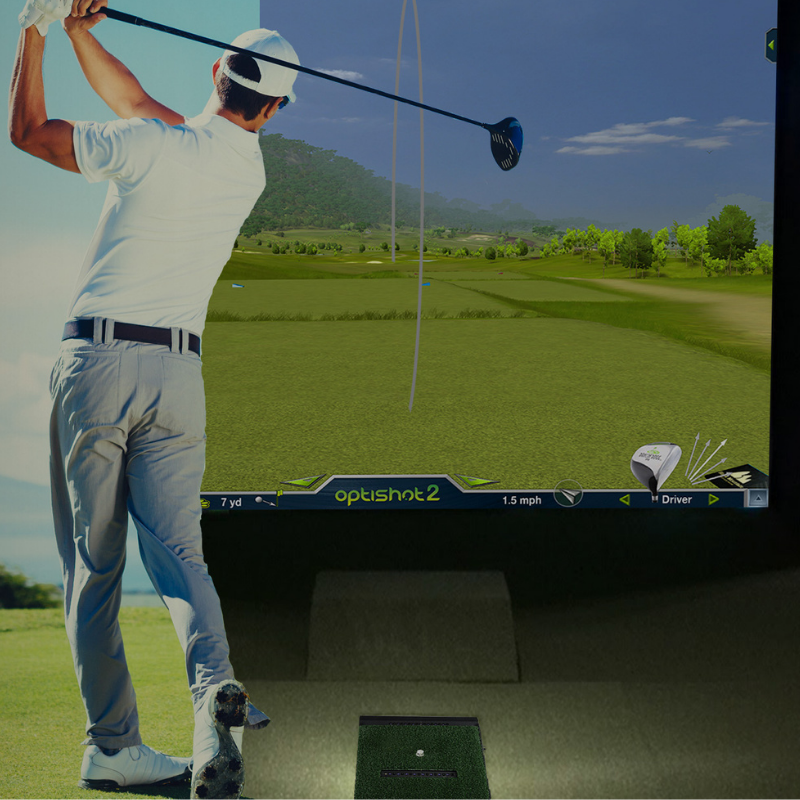 Home Golf Simulators: Full Swing, Virtual Golf Screens | Optishot